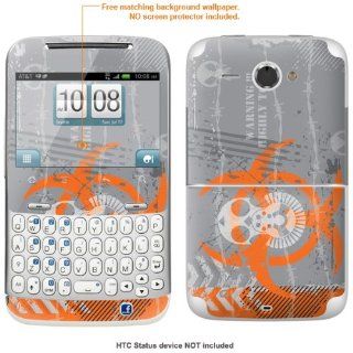 Protective Decal Skin STICKER for AT&T HTC STATUS case cover Status 378 Cell Phones & Accessories