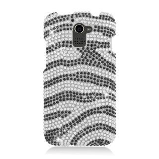 Eagle Cell PDHWM931F370 RingBling Brilliant Diamond Case for Huawei Premia M931   Retail Packaging   Black/Siver Zebra Cell Phones & Accessories