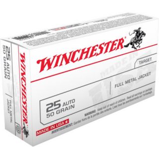 Winchester USA Centerfire Q4203 Handgun Ammunition 25 Auto Caliber 413535