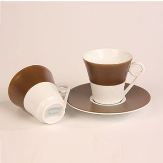 bone china coffee cup and saucer set by hennie's deli