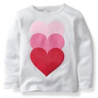 Carter's Girls Long Sleeve Valentine's Day Tee Clothing