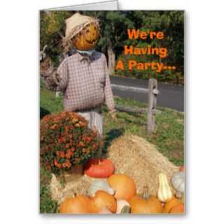 Scarecrow Invitation Greeting Card