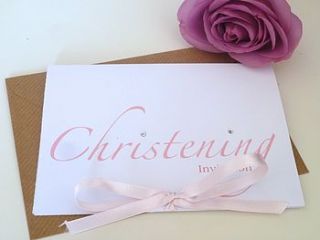 christening invitation by gorgeous creations