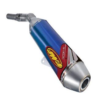 FMF Racing Factory 4.1 Slip On   Stainless Steel Midpipe   Blue Anodized , Color Blue, Material Titanium 044235 Automotive