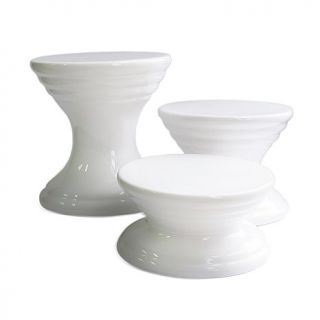 Colin Cowie Set of 3 Ceramic Pedestals