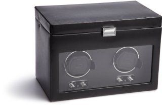 Wolf Designs 270402 Heritage Collection 2.1 Double Watch Winder with Cover and Storage Wolf Designs Watches