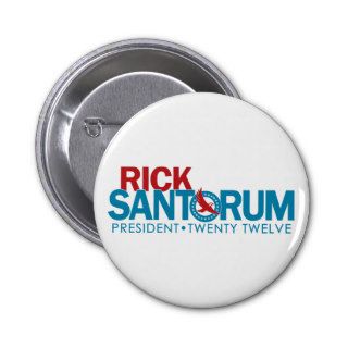 Rick Santorum 2012   eagle Pinback Buttons