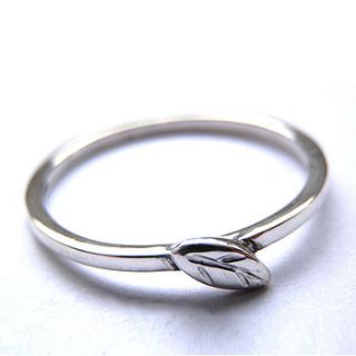 leaf stacking ring by kirsty taylor jewellery