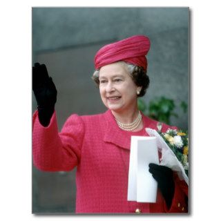 No.52 HM Queen Elizabeth II Birmingham 1989 Post Card