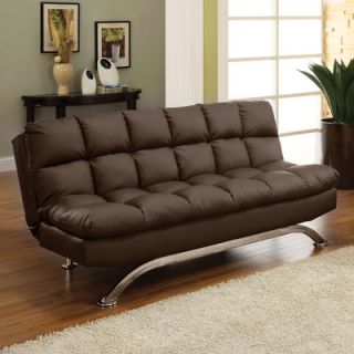 Hokku Designs Aristo Bi Cast Leather Convertible Sofa