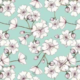 Jillson Roberts Recycled Flat Gift Wrap, Cherry Blossom, 12 Sheet Count (F378)  Gift Wrap Paper 