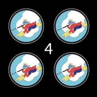 Air Force USAF 385th Fighter Squadron 3" (4)Four Decal Sticker Lot Automotive