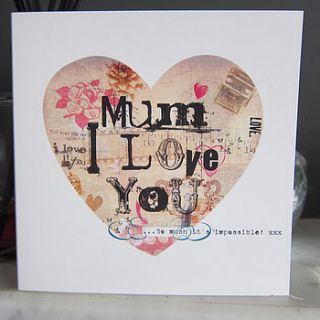 personalised mother's day card by clareisaacs design
