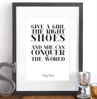 'the right shoes' fine art giclée print by hey holla