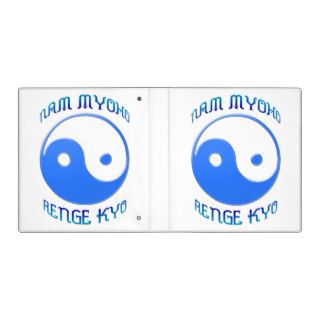 Yin and Yang 'Nam Myoho Renge Kyo' Buddhism Binder