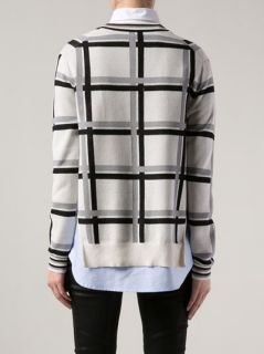 Thakoon Addition Grid Print Sweater