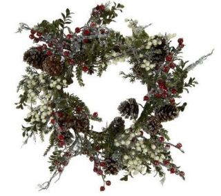 Icy Berry and Pinecone 24 Wreath or 4 Garland by Valerie —