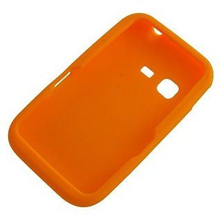 Silicone Skin Cover for Samsung S390G, Orange Cell Phones & Accessories