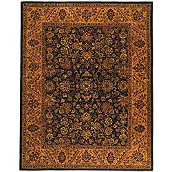 Safavieh Handmade Golden Jaipur Black/ Gold Wool Rug (6 X 9)