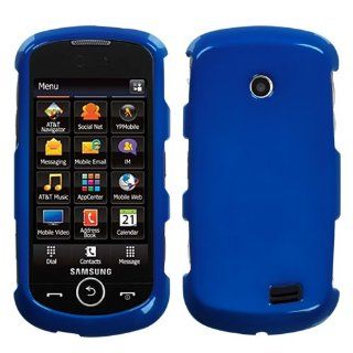 Fits Samsung A817 Solstice II AT&T Hard Plastic Snap on Cover Solid Dark Blue Cell Phones & Accessories