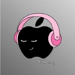 Pink Headphones Decal Sticker for 21.5 and 27 inch Apple iMac Desktop Computers & Accessories