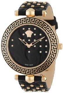 Versace Women's VK7030013 "Vanitas" Rose Gold Ion Plated Watch with Interchangeable Leather Band Watches