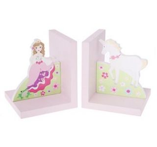 princess and unicorn bookends by naive