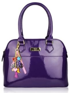 Womens Designer Purple Maisy Inspired Patent Grab Handbag Shoes