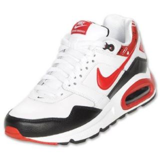NIKE Air Max Navigate Leather Women's Running Shoes, White/Black/Varsity Red Shoes