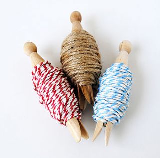 coloured baker's twine and jute string by the green gables