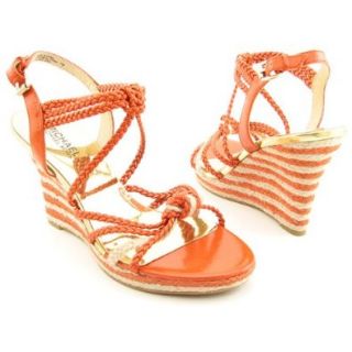 MICHAEL KORS Summer Wedge Orange Shoes Womens 6.5 Shoes