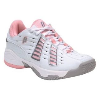 Prince Women's T20 Tennis Shoe  White/Pink (7.5) Shoes