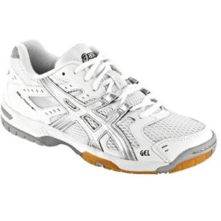 ASICS GEL Rocket 6 ASICS Women's Indoor, Squash, Racquetball Shoes White/Silver Volleyball Shoes Shoes