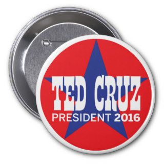 3" Vintage inspired Ted Cruz President 2016 Button