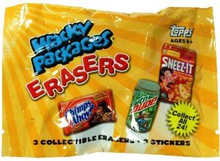 Wacky Packages Erasers Toys & Games