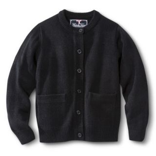 French Toast Girls School Uniform Knit Cardigan Sweater   Black 20