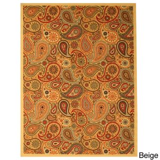 Euro Home Os910 Beige/ Red Rug (53 X 73)