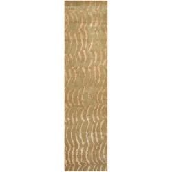 Julie Cohn Hand knotted Multicolored Vilas Abstract Design Semi worsted Wool Rug (2 6 X 10)