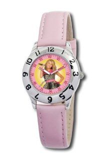 Disney Kids' D026S401 Hannah Montana Time Teacher Pink Leather Strap Watch Watches