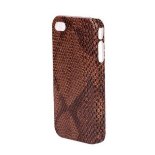 Faux Snake Skin Pattern Cell Phone Case/ Cover Faux Leather Brown Shoes