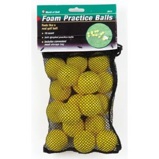 Golf Gifts & Gallery 18 Yellow Foam Balls In Mesh Bag
