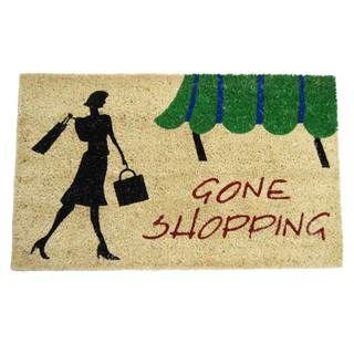 Rubber cal Gone Shopping Novelty Door Mat (18 X 30)