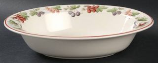 Wedgwood Provence QueenS Ware 9 Oval Vegetable Bowl, Fine China Dinnerware   Q