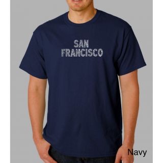 Los Angeles Pop Art Los Angeles Pop Art Mens San Francisco T shirt Navy Size 3XL