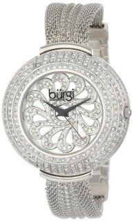 Burgi Women's BUR051SS Crystal Mesh Bracelet Watch Burgi Watches