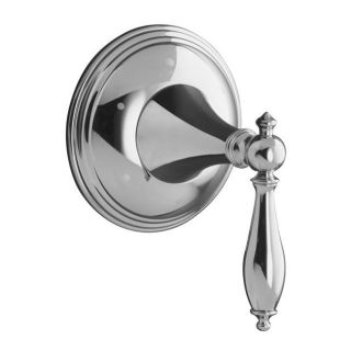 Kohler K t10304 4m cp Polished Chrome Finial Traditional Transfer Valve Trim With Lever Handle, Valve Not Included