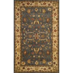 Hand tufted Anatolia Blue Wool Rug (35 X 55)