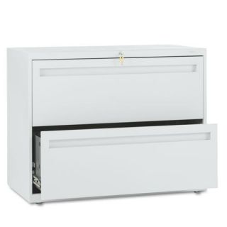 Hon 700 Series Light Gray 36 inch wide Two drawer Lateral File Cabinet