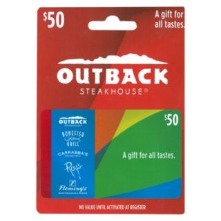Outback Steak House $50 Prepaid Card