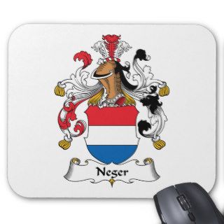Neger Family Crest Mouse Mat